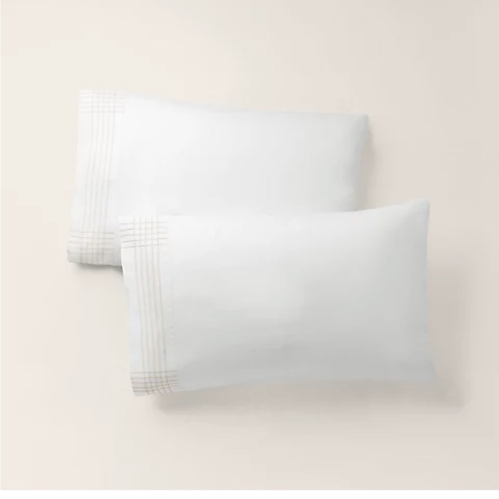 RALPH LAUREN STANDARD Organic Cotton Sateen Handkerchief PILLOWCASES